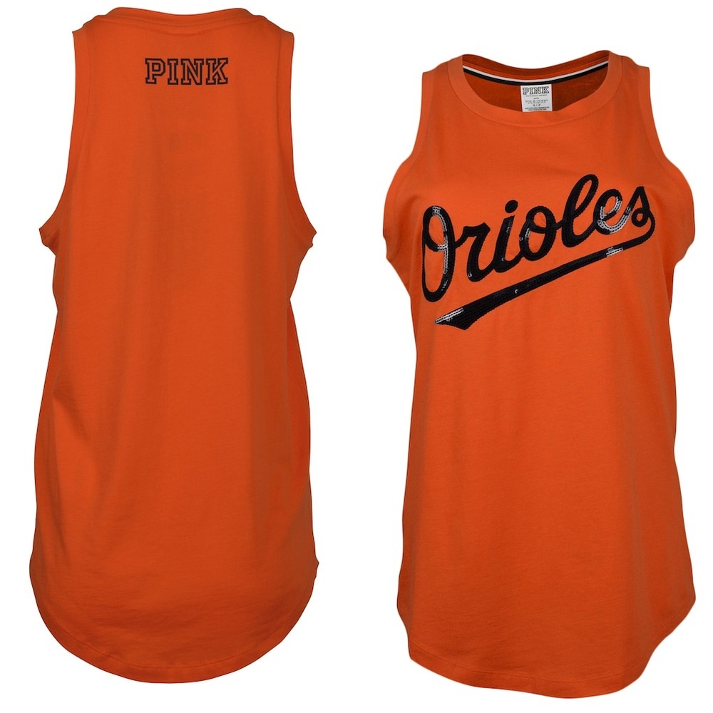 PINK Victoria's Secret Bright Orange Tank